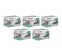 Agfa APX 400 - Película blanca y negra (35 mm, 36 exp, 5 unidades)