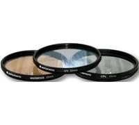 AGFA - Juego de 3 filtros Profesionales Ultravioleta (UV) + polarizador Circular (CPL) + intensificador de Calentamiento