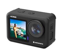 AGFA PHOTO AC9500 Caméra Sportive Waterproof - Vidéos 4K à 30FPS, Photos 16Mpixels, Double Écran, Grand Angle 170°, Stabilisation Anti-Vibration, WiFi - Noir