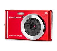 AGFA Photo - Cámara Digital compacta con Sensor CMOS de 21 megapíxeles, Zoom Digital de 8 aumentos y Pantalla LCD, Color Rojo
