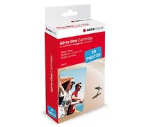 AGFA Photo - Cartucho y Papeles 5,3 x 8,6 cm AMC - Compatible con Realipix Mini S, Realipix Mini P, Kodak Mini Printer 2, Kodak Mini Shot - 20 Fotos