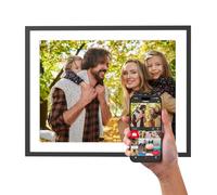 AGFA Photo - Marco de Fotos Digital 17" de Alta resolución con Pantalla táctil, WiFi, 32 GB de Memoria, Posibilidad de Compartir Fotos y vídeos al Instante - Modelo Realiview - Negro