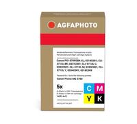 Agfa Photo PGI-570 PGBK XL+CLI-571XLBK,C,M,Y Multipack negro / cian / magenta / amarillo / Negro (foto) Original APCCLI571XLSET