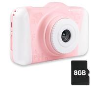 AGFA Photo Realikids CAM 2 - Cámara Digital para niños (Foto, Video, Pantalla LCD de 3,5 Pulgadas, Filtros Fotos, Modo Selfie, Batería Litio) - Rosa