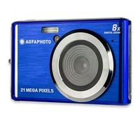 AGFA PHOTO Realishot DC5200 - Cámara Compacta, 21MP, Pantalla LCD 2.4", Zoom Digital 8X, Video HD 720p, Batería de Litio, Tarjetas SD, Modos de Escena - Azul