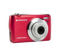AGFA Photo Realishot DC8200 - Cámara Digital Compacta, 18MP, Video Full HD, Pantalla LCD 2.7'', Zoom Óptico 8X, Batería de Litio y Tarjeta SD de 16GB - Rojo
