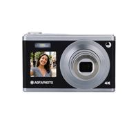 AGFA Photo Realishot DC9200 - Cámara Digital Compacta, 24 MP, Vídeo 4K, Zoom Óptico 10x, Pantalla Doble 2,8" + 1,54", Sensor CMOS, Estabilización de Imagen, Batería de Litio - Negro