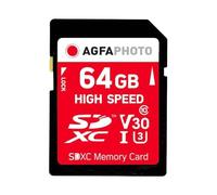 Agfaphoto tarjeta SDXC de 64 GB Clase10 W 50MB/s, R 100MB/s
