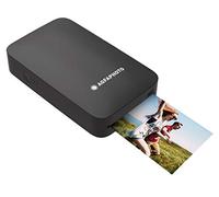 AgfaPhoto AMP23BK Realipix MiniP Impresora Negra con conexión inalámbrica Bluetooth para iOS y Android, Carga con Micro USB