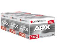 AgfaPhoto APX 100-36 Dreier Pack Negro/Blanco película fotográfica