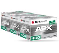 AgfaPhoto APX 400-36 Tres Pack Negro/Blanco película fotográfica