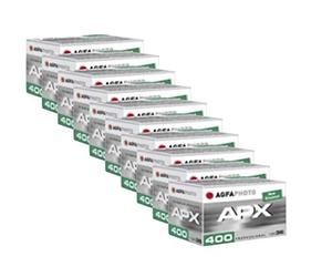AgfaPhoto APX 400 Prof 135-36 - Película (10 Unidades, hasta 360 grabaciones)