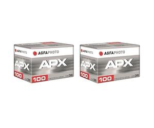 Agfaphoto APX100 - Lote de 2 películas profesionales 135-36 B&W