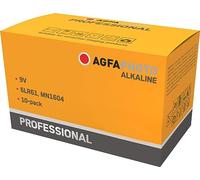 AgfaPhoto Batería alcalina Profesional de 9 V, Bloque electrónico, 10 Unidades
