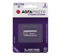 Agfaphoto Batería De Litio, Cr123A 3V Ampolla Al por Menor (1-Pack)