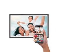 AGFA Photo - Marco de Fotos Conectado Realiview APF3200 Wi-FI 32" Pantalla táctil LCD - Pantalla de Fotos/Videos, Reloj, Tiempo, Auto-rotación, Memoria 32GB, aplicación FRAMEO iOS/Android