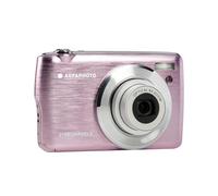 AgfaPhoto - Cámara Compacta Digital 21MP - Realishot DC8200 - Vídeo Full HD 1080p - Zoom Óptico 8X - Pantalla LCD 2,7" - Incluye Batería, Tarjeta SD 16 GB, Funda - Rosa