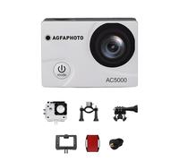 AGFAPHOTO - Cámara Deportiva - AC5000 - True 720P 30FPS, Gran Angular 110°, Carcasa Sumergible 30m - WiFi - 12 Accesorios Incluidos