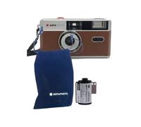 AgfaPhoto Cámara fotográfica analógica de 35 mm, Color Negro (película B+W + batería)