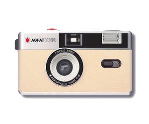 AgfaPhoto Cámara fotográfica reutilizable 35mm Arena beige