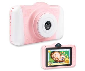 AgfaPhoto Cámara Infantil Realikids CAM 2 HD con Ranura para niños con Ranura para Tarjetas SD de hasta 32GB | Batería de Litio y diseño ergonómico | Camara Fotos niños con Mango sólido Rosado