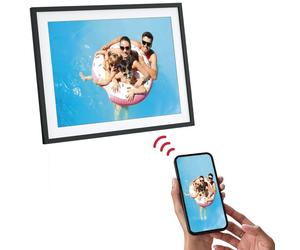 Agfaphoto Frameo Marco de fotos digital WiFi 17 pulgadas, negro