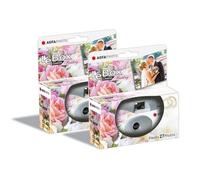 AgfaPhoto Pack 2 x 601025 - Cámara desechable LeBox Wedding, 27 Fotos, Lente óptica de 31 mm - Gris