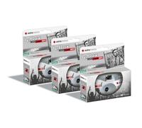 AgfaPhoto Pack 3 x 601026 - Cámara desechable LeBox Black&White, 27 Fotos, Lente óptica de 31 mm - Gris
