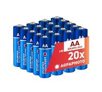 AgfaPhoto - Pilas alcalinas más Lindas AA LR6 (1,5 V, 20 Unidades), Larga Vida útil, Ideales para mandos a Distancia, Juguetes, cámaras y Mucho más