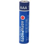 AgfaPhoto Pilas Alcalinas Plus AAA LR03 1.5V Pack de 40, Larga Duración, Ideales para Mandos Juguetes Cámaras y Más, Uso Doméstico y Profesional, Conservación 7 Años