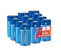 AgfaPhoto Piles Alcalines Plus Mono D LR20 (1.5V, Lot de 12) - Longue Durée de Vie - Idéales pour Lampes, Radios, Jouets et Plus - Performance Fiable et Constante - Usage Domestique et Professionnel