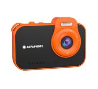 AgfaPhoto Realikids Cam Impermeable 2 - Cámara infantil impermeable 12MP Vídeo HD, Modo Selfie, Filtros y Marcos, Juegos Integrados, Batería de Litio Negro