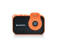 AgfaPhoto Realikids CAM Waterproof 2 - Cámara Infantil Impermeable, 12 MP, vídeo HD, Modo Selfie, filtros y Marcos, Juegos Integrados, batería de Litio - Negro