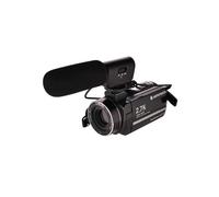 AGFAPHOTO Realimove CC2700 Videocámara Ultra HD 2.7K | Negro, 1 Micrófono, Pantalla Táctil IPS 3 Pulgadas, Zoom Digital 18X, Luz LED, Mando a Distancia, Estabilizador Foto DIS