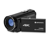 AgfaPhoto Realimove CC4000W - Videocámara 4K Resistente al Agua con Pantalla táctil de 3", Zoom Digital de 18x, vídeo 2,7K, Foto 24 MP, LED, batería de Litio - Negro