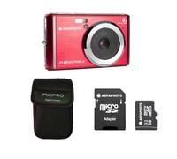 AGFAPHOTO Realishot DC5200 - Cámara digital compacta, CMOS 21MP, pantalla LCD de 2,4", Zoom Digital 8X, vídeo HD 720p, batería de litio, tarjetas SD, modos de escena