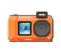 AgfaPhoto Realishot WP9500 - Appareil Photo Numérique Waterproof, Étanche 7m, 24 MP, Zoom 18X, Vidéo 4K, Double Écran 2.9”/1.4” - Orange