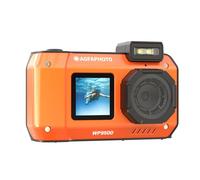 AgfaPhoto Realishot WP9500, Cámara Digital Impermeable, Resistente al Agua 7m, 24 MP, Zoom 18X, Vídeo 4K, Doble Pantalla 2.9”/1.4”, Negro