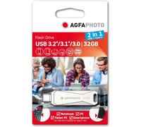 AgfaPhoto USB 3.0 2 en 1 32GB USB-TypeC