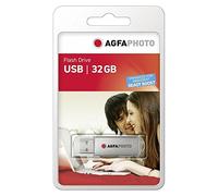AgfaPhoto USB Flash Drive 2.0, 32GB - Memoria USB (32GB, 32 GB, USB 2.0, Plata, 5,7 cm, 1,6 cm, 7 mm)