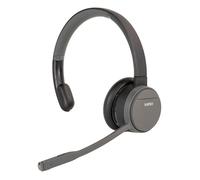 AGFEO Headset Infinity Mono, Auricular Diadema Inalámbrico DECT/Bluetooth 4.2, Boom Micrófono Mudo, Uso Oficina/Call Center, Negro