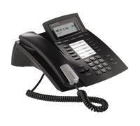 AGFEO ST 22 Teléfono IP Negro, Terminal de 2 Líneas con Cable para Escritorio/Pared, 1000 Entradas en Agenda