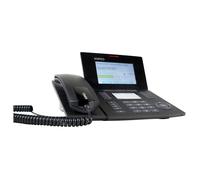 AGFEO ST 56 Teléfono IP Negro con Cable, Pantalla LCD Azul, Agenda 5000 Contactos, Soporte PoE