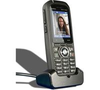 AGFEO Teléfono IP Inalámbrico DECT 70 IP Negro con Pantalla TFT de 2" y 250 Entradas