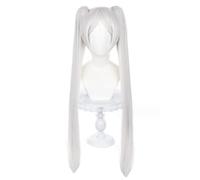 Agfosa Frieren Peluca Cosplay Beyond Journey End Disfraz Wig Blanco Lolita Cola de Caballo Peluca