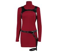 agfosa RE4 Remake Cosplay Ada Wong Traje Re Disfraz Ada Vestido Rojo S
