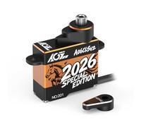 AGFRC Servo-motor micro de dirección RC de 3 kg, 0.052 segundos de alta velocidad HV Full Metal Gear Servo digital sin núcleo para coches Mini-Z, aviones pequeños (A06CLS V2 2026 edición especial)