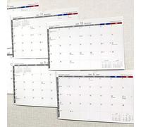 AGGAFA Calendario 2 en 1 del Reino Unido 2025-2026, planificador mensual de pared de doble cara, formato de año académico y tradicional, hojas de tamaño A4, escribibles y codificadas por colores