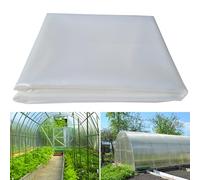 AGGAFA - Materiales 100 % vírgenes (2 m x 3 m), lámina de plástico transparente de polietileno resistente (150 um/6 mil), resistente a los rayos UV durante 4 años y 90% de alta transmisión de luz.