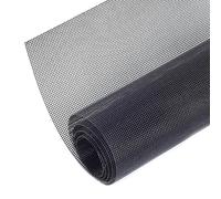 AggAuto 100×33cm Rejilla de carreras negro, Tamaño del Círculo de 1mm, malla de acero inoxidable, rejilla del radiador del automóvil universal